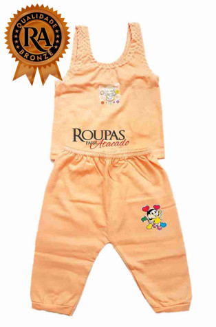 CONJUNTO BEBE CAMISETA E MIJ�O