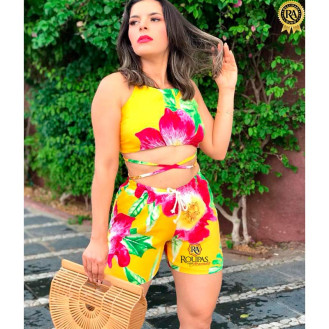 Conjunto Short e Blusa Viscose Lore