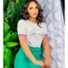 Blusa B�sica Feminina Algod�o Com Punho
