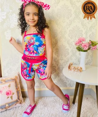 Conjunto Short E Blusa Infantil 