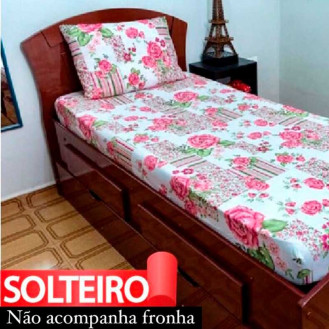 Len�ol Solteiro Com El�stico