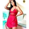 Camisola Em Microfibra Com Renda