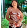 Blusa Estampada Malha Leila Plus Size