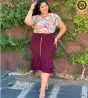 Saia Montaria Evang�lica Plus Size