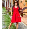 Vestido Feminino Alcinha Com Babado