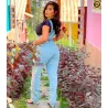 Jardineira Jeans Longa