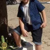 Camisa Social Infantil Estampada