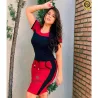 Conjunto D�bora Canelado Saia e Blusa