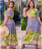 Vestido Longo Viscose Com Manga Larissa