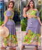 Vestido Longo Viscose Com Manga Larissa