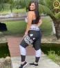 Conjunto Top E Cal�a Fitness com Detalhes