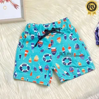 Bermuda Moletom Beb� Menino