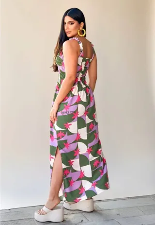 Vestido Longo Lastex Al�a