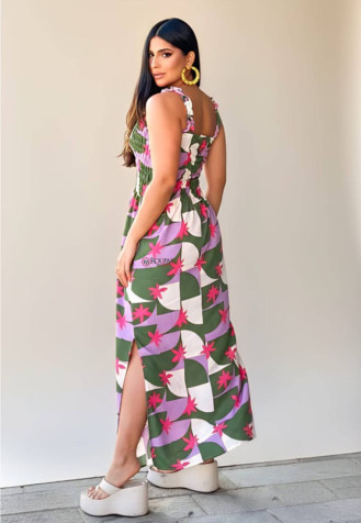 Vestido Longo Lastex Al�a