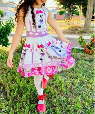 Vestido Infantil Neoprene Isabella