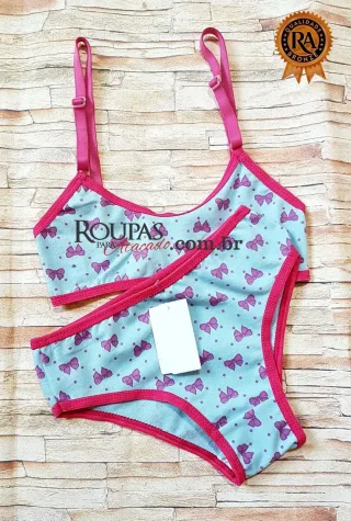 Conjunto Suti� e Calcinha Menina Mo�a