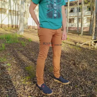 Cal�a Sarja Colorida Masculina Adulta