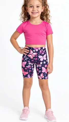 Bermuda Ciclista Infantil Estampada