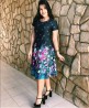 Vestido Midi Gode Estampado Barrado