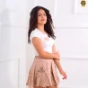 Conjunto Juvenil De Saia Plissada E Blusa