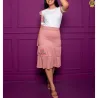 Conjunto Marina Canelado Saia E Blusa