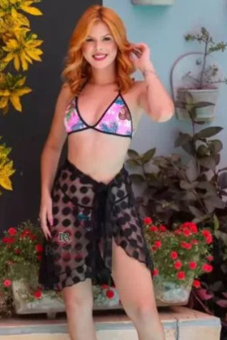 Saia Sa�da de Praia�Em Tule