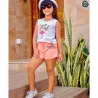Conjunto Infantil Menina Blusa E Short Moletinho