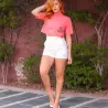 Cropped Algod�o Gola Alta