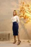 Saia Jeans Midi Feminina