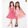 Vestido Infantil Estampado Com Tiara
