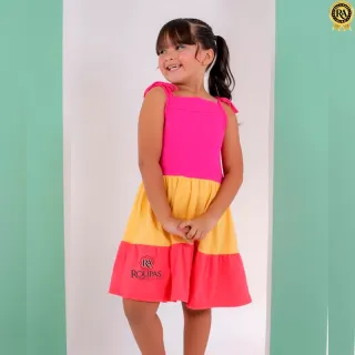 Vestido Infantil Al�a Marias Em Menegotti