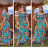 Vestido Longo Viscose Com Manga Larissa