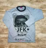 Camisa gola Careca Manga Longa Masculina