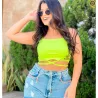 Cropped Canelado Helo�sa V�rios Modelos