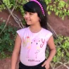 Blusa Infantil Feminina Com Aplica��es