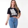 Blusa Cropped com estampas