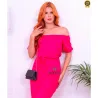 Vestido Longo Camila Com Manga E Babado
