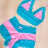 Conjunto Lingerie Bicolor Renda