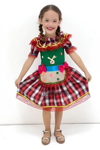 Vestido Festa Junina Infantil