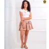 Conjunto Juvenil De Saia Plissada E Blusa