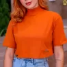 Cropped Algod�o Gola Alta