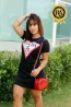 Vestido Curto Algod�o Feminino Com Frases
