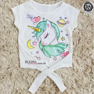 Blusa Cropped Infantil 