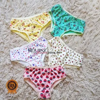 Calcinha Infantil de Algod�o Estampada