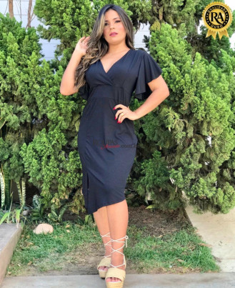 Vestido Midi Canelado V�rios modelos