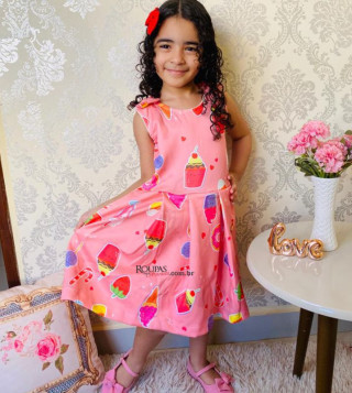 Vestido Infantil Neoprene Isabella