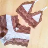 Conjunto Lingerie Bicolor Renda