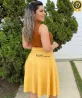Saia Midi God� Crepe Feminina